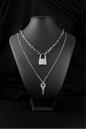 گردنبند جواهر طلائی مردانه aksesuarix - کد 79821726
