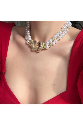 گردنبند جواهر رنگی زنانه مروارید Alice İsstanbul - کد 886580983