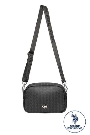 کیف پستچی مشکی زنانه U.S. Polo Assn. - کد 820247019