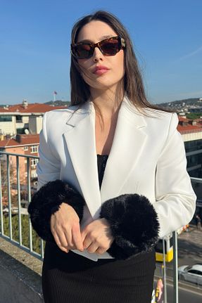دستکش مشکی زنانه خز مصنوعی Mollycrush - کد 874987137