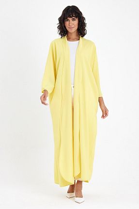 کلاه و ابایا زرد زنانه پنبه ای MODA - کد 888804171