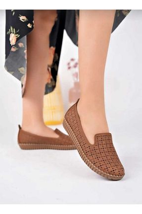 کفش اسپادریل قهوه ای زنانه چرم مصنوعی BERASHOES - کد 888811368