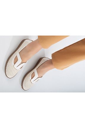 کفش اسپادریل سفید زنانه چرم مصنوعی BERASHOES - کد 888803363