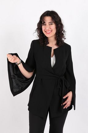 کت مشکی زنانه رگولار Ayhan - کد 820051532