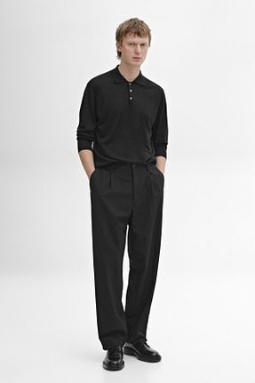 پلیور مشکی مردانه ساده Massimo Dutti - کد 888795970