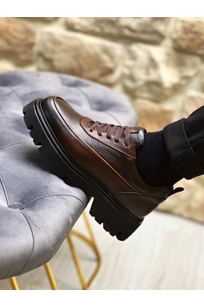 کفش کژوال قهوه ای مردانه چرم خالص ByItallanoshoes - کد 888798438