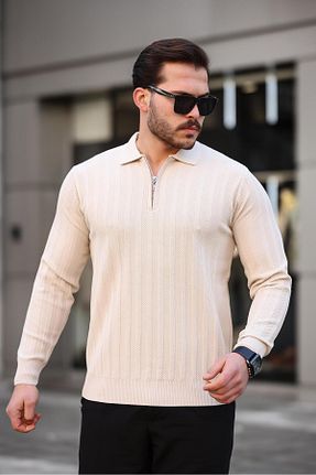 پلیور طوسی زنانه بافت دار Miron - کد 858158586