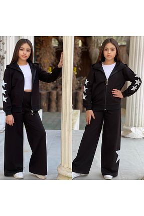 ست بالاتنه و پائین تنه مشکی زنانه بافتنی zeynoshkids - کد 888820797