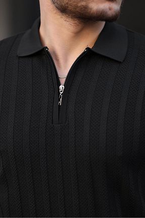 پلیور مشکی مردانه ساده Miron - کد 858158550