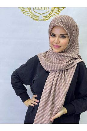 روسری قهوه ای پنبه ای ALDAİR - کد 889652246