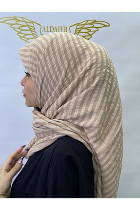 روسری بژ پنبه ای ALDAİR - کد 889652207