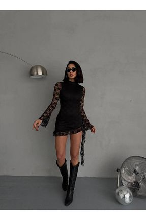 لباس مشکی زنانه بافتنی Justin - کد 888856985