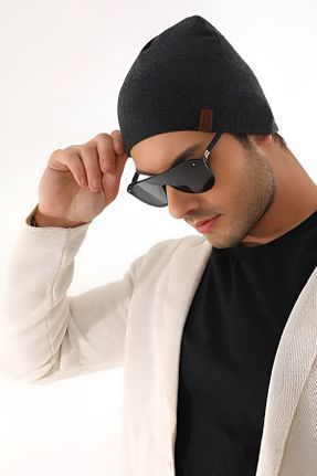 کلاه پشمی طوسی مردانه پنبه ای AyganStore - کد 888858407
