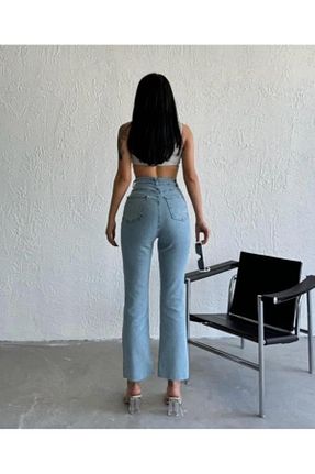 شلوار آبی زنانه لیکرا Asia - کد 866701884