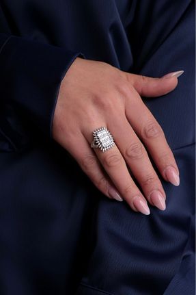 انگشتر نقره زنانه زیرکن Kiriş Gümüş - کد 792783720