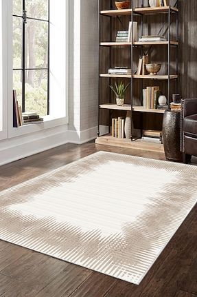 فرش بژ زیره ضد لغزش VİONSE CARPET - کد 888871025