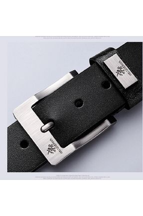 کمربند مشکی مردانه چرم خالص NO.ONEPAUL - کد 645595266