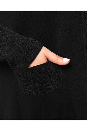 رویه سایز بزرگ مشکی زنانه Viskon Akrilik Laden - کد 72055998