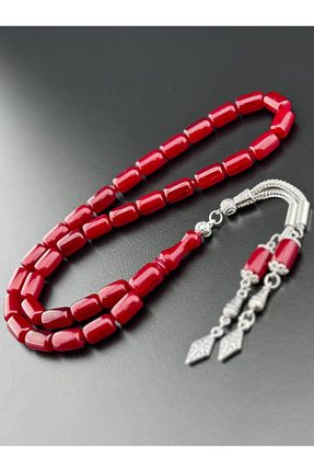 تسبیح زرشکی کهربا HicazTesbihcilik - کد 888890651