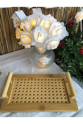 سینی بژ بامبو zeynepin dükkanı - کد 888929322