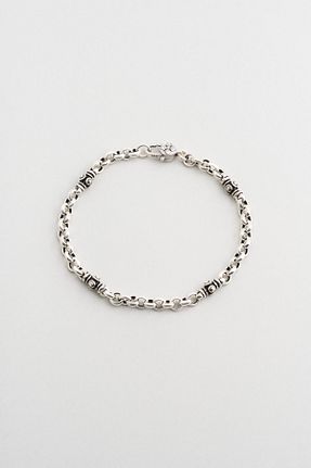 دستبند نقره متالیک مردانه 925 عیار So Chic - کد 888910326