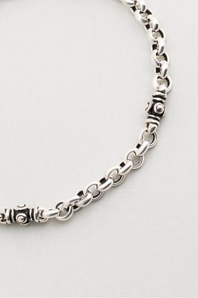 دستبند نقره متالیک مردانه 925 عیار So Chic - کد 888910326