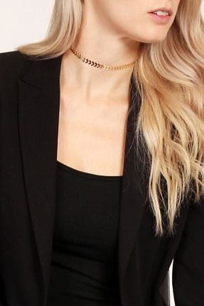 گردنبند استیل ( فولاد ) طلائی زنانه استیل (فولاد) NKIE JEWELS - کد 888946352
