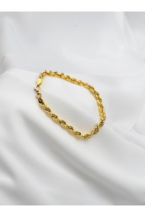دستبند طلا زرد زنانه 22 عیار kuyumcu nurettin - کد 854380951