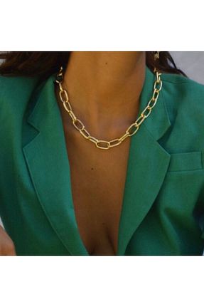گردنبند استیل ( فولاد ) طلائی زنانه استیل (فولاد) NKIE JEWELS - کد 888946799