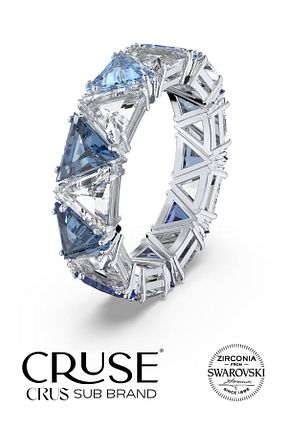 انگشتر نقره طوسی زنانه کریستال Cruse - کد 883310199