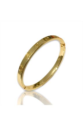 دستبند استیل (فولاد) طلائی استیل (فولاد) NKIE JEWELS - کد 889704043