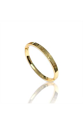 دستبند استیل (فولاد) طلائی استیل (فولاد) NKIE JEWELS - کد 889704043