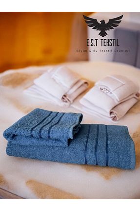 حوله آبی پنبه ای ESTTEKS - کد 888962401