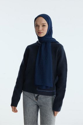 شال سرمه ای مردانه پنبه پلی استر MİRSOY SCARF - کد 888961271