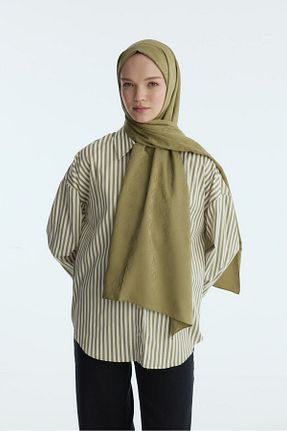 شال سبز زنانه پنبه پلی استر MİRSOY SCARF - کد 888962567