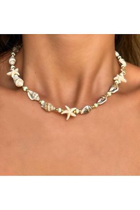 گردنبند جواهر سفید زنانه پوشش لاکی Rakoz Design - کد 888699336