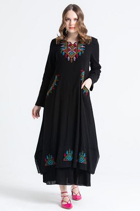 لباس مشکی زنانه بافتنی Eliş Şile Bezi - کد 681424759