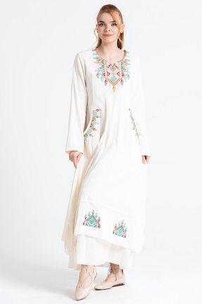 لباس بژ زنانه بافتنی Eliş Şile Bezi - کد 681449099