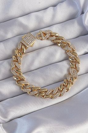 دستبند جواهر سفید زنانه سنگ طبیعی Genel Markalar - کد 873092691
