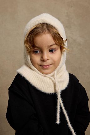 کلاه پشمی سفید بچه گانه Fahhar Kids - کد 874824531