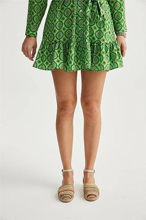 بابت خاکی زنانه چرم مصنوعی JAMASHOSE - کد 302769540