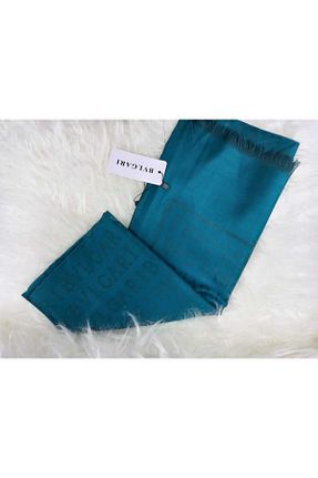 شال فیروزه ای زنانه کشمیر Eşarpevi - کد 889101970