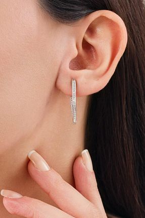 گوشواره نقره زنانه 925 عیار Tmt Silver - کد 889093371