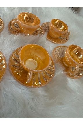 فنجان قهوه زرد 6 نفره Güler Hediyelik - کد 815624127