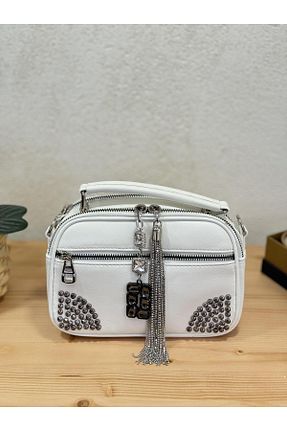 کیف پستچی سفید زنانه NUR KARACA - کد 827845795