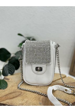 کیف پستچی سفید زنانه NUR KARACA - کد 825179361