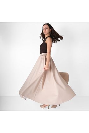 دامن بژ زنانه بافتنی The Reyda - کد 887683542