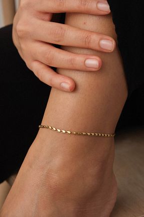 خلخال جواهر طلائی زنانه ESBAFLOR - کد 889118728