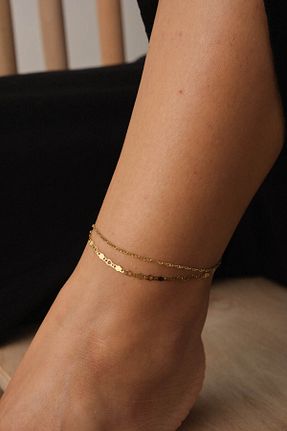 خلخال جواهر طلائی زنانه ESBAFLOR - کد 889165107