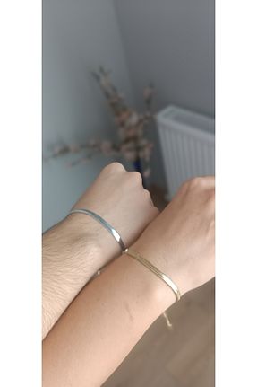 دستبند استیل (فولاد) طوسی زنانه استیل (فولاد) NAS fashion - کد 872068546